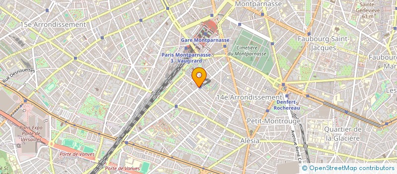 localisation de l'entreprise IMWI  PARIS 14