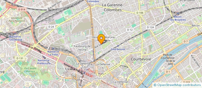 localisation de l'entreprise IMZO CONSULTING  COURBEVOIE