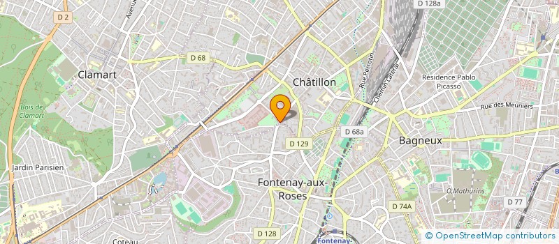 localisation de l'entreprise IN ARTIS HONOREM  CHATILLON