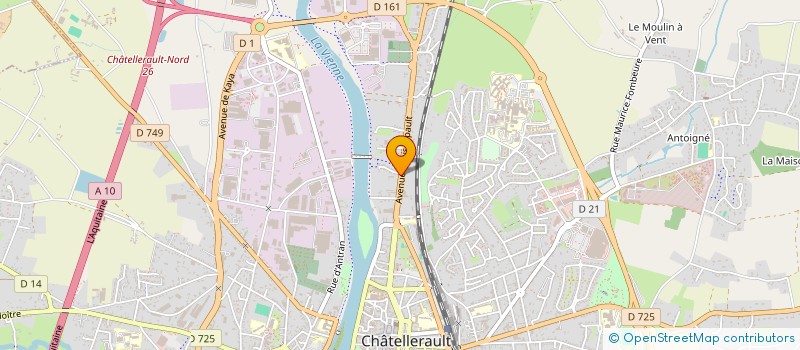 localisation de l'entreprise IN BUSINESS à CHATELLERAULT