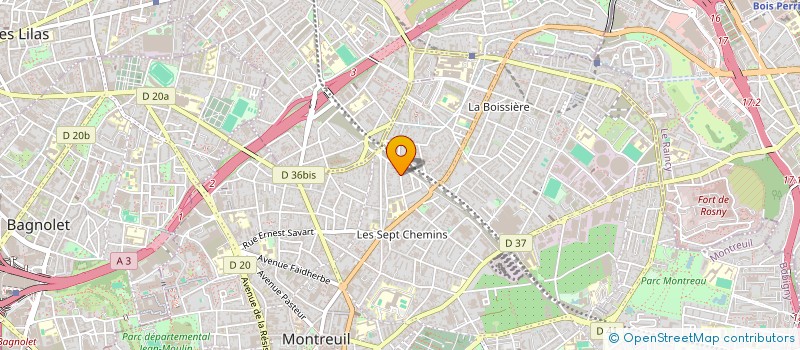 localisation de l'entreprise IN CAMERA THEATRE à MONTREUIL
