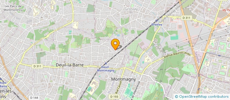 localisation de l'entreprise IN CLIM  DEUIL-LA-BARRE