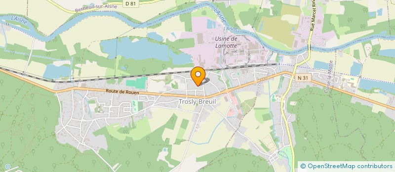 localisation de l'entreprise IN CONSEILS  TROSLY-BREUIL