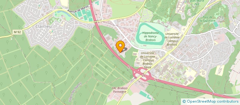 localisation de l'entreprise IN CYTO TOX à VANDŒUVRE-LES-NANCY
