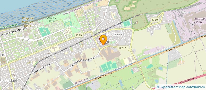 localisation de l'entreprise IN DE KRING  LEFFRINCKOUCKE