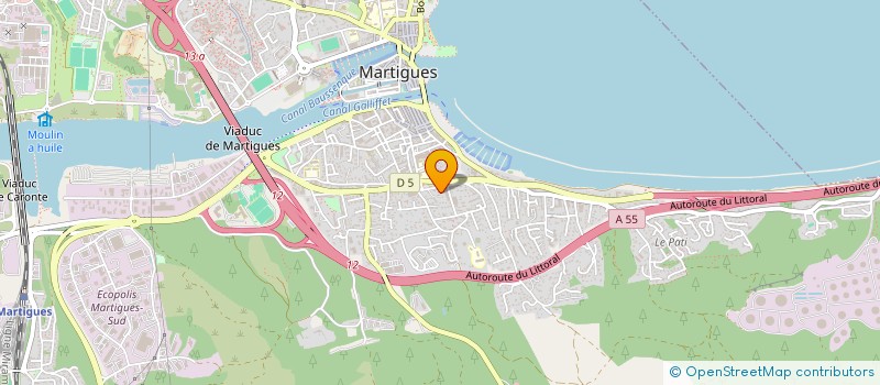 localisation de l'entreprise IN ' DECO à MARTIGUES