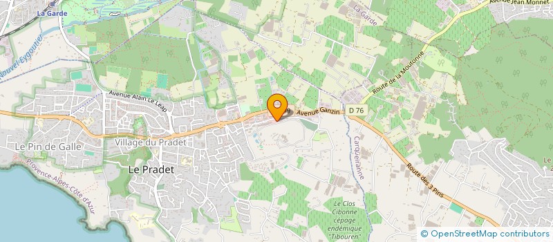 localisation de l'entreprise IN DEEP SEA  LE PRADET