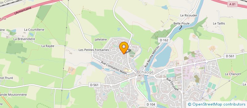 localisation de l'entreprise IN'DEP à CHANGE