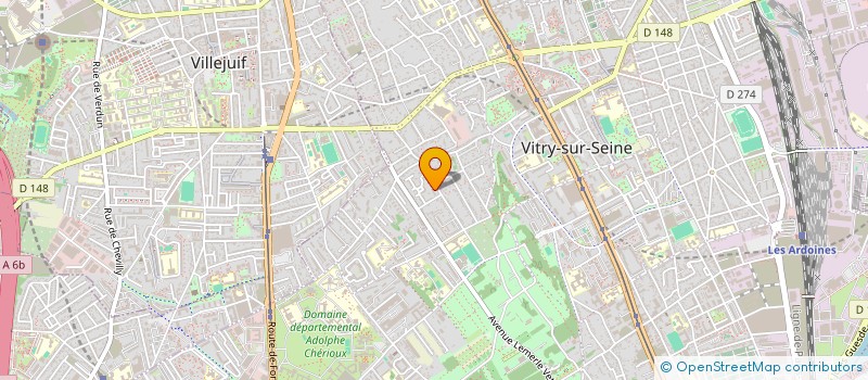 localisation de l'entreprise IN-DESIGN à VITRY-SUR-SEINE