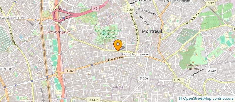 localisation de l'entreprise IN'EDITE PROM-ORDIN à MONTREUIL
