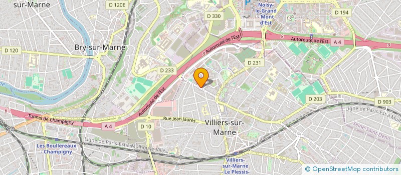 localisation de l'entreprise IN EXTENSO  VILLIERS SUR MARNE