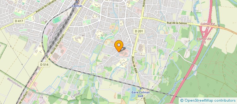 localisation de l'entreprise IN EXTENSO ENVIRONNEMENT à COLMAR