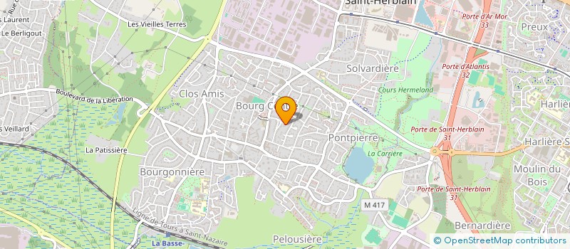 localisation de l'entreprise IN EXTENSO OUEST ATLANTIQUE  ST-HERBLAIN