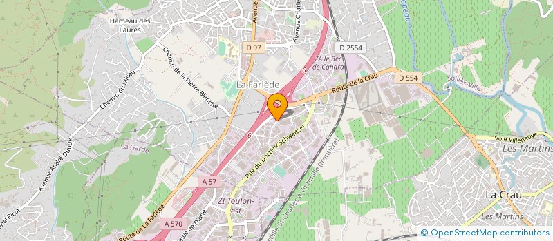 localisation de l'entreprise IN EXTENSO TOULON  LA FARLEDE