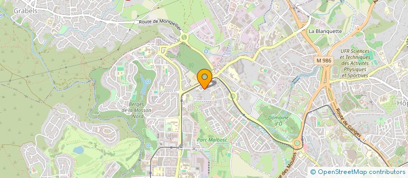 localisation de l'entreprise IN FINE à MONTPELLIER