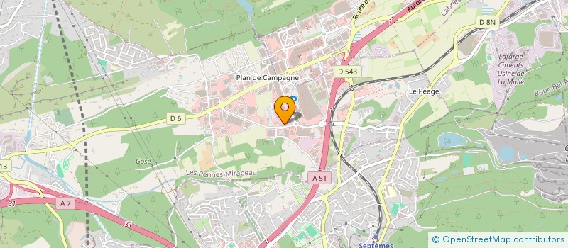 localisation de l'entreprise IN FINE  LES PENNES-MIRABEAU