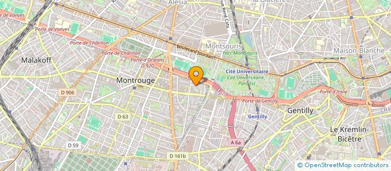 localisation de l'entreprise IN FINE DESIGN  MONTROUGE