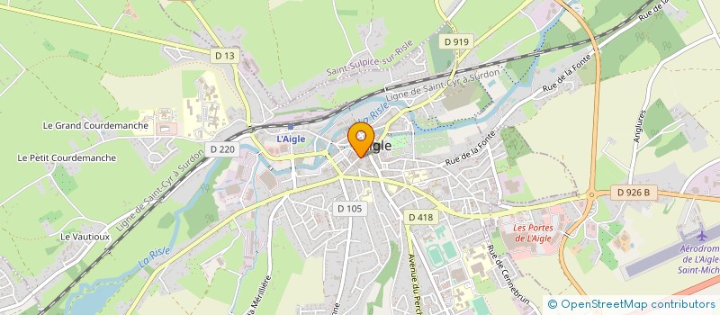 localisation de l'entreprise IN FINE HOLDING à L'AIGLE