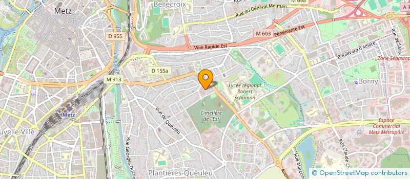 localisation de l'entreprise IN FINE VALEURS ET RESSOURCES à METZ
