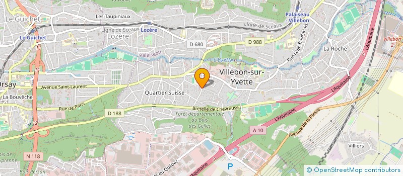 localisation de l'entreprise IN-FOLIO PAYSAGISTES à VILLEBON-SUR-YVETTE