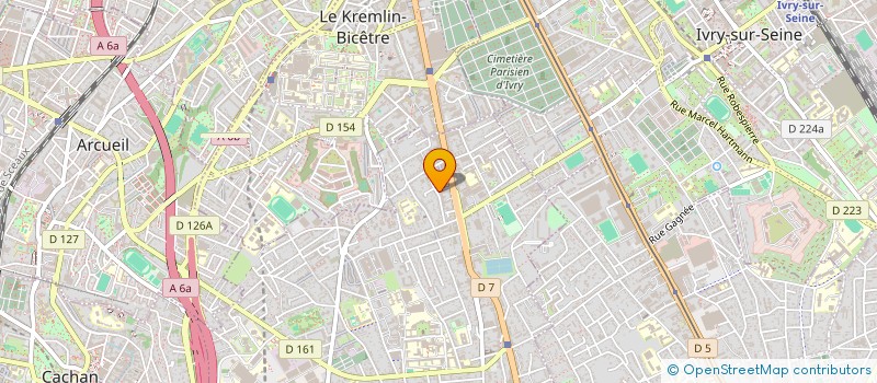 localisation de l'entreprise IN GREEN  VILLEJUIF