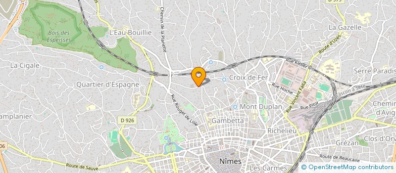 localisation de l'entreprise IN IMMOBILIER  NIMES