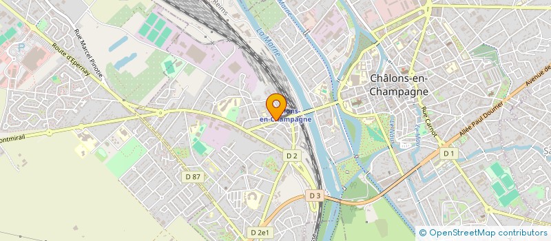 localisation de l'entreprise IN'LAB à CHALONS-EN-CHAMPAGNE