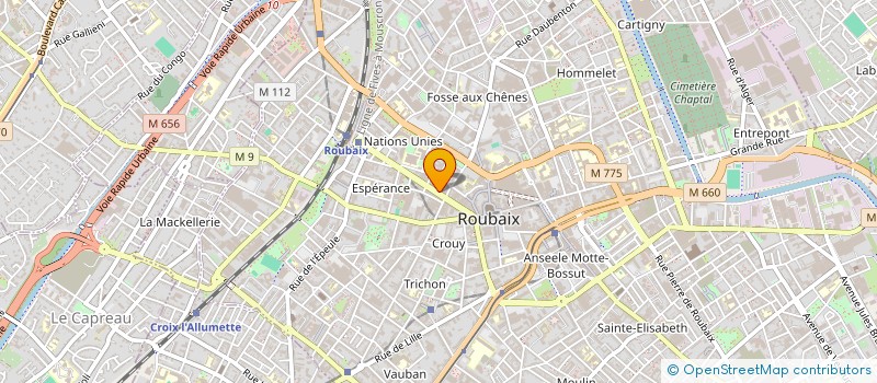 localisation de l'entreprise IN LIVE  ROUBAIX