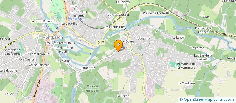 localisation de l'entreprise IN'MANAGEMENT à VEIGNE