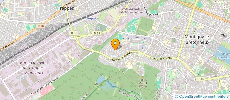 localisation de l'entreprise IN MANET  MONTIGNY-LE-BRETONNEUX