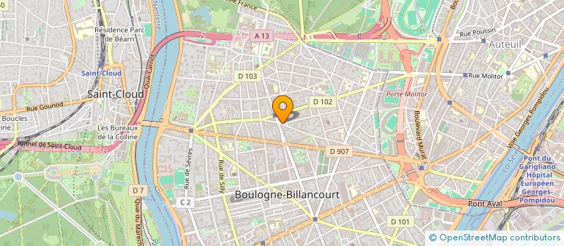 localisation de l'entreprise IN MEDIA PATRIMONIA GESTION à BOULOGNE-BILLANCOURT
