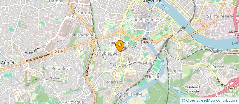 localisation de l'entreprise IN & ON à BAYONNE