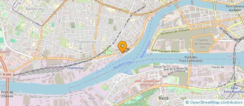 localisation de l'entreprise IN'OUEST à NANTES