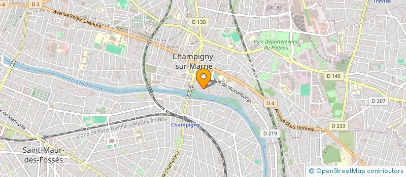 localisation de l'entreprise IN & OUT à CHAMPIGNY-SUR-MARNE
