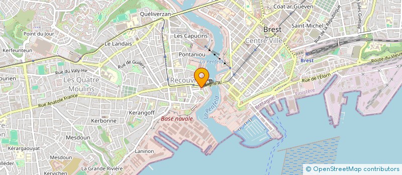 localisation de l'entreprise IN&OUT DESIGN à BREST