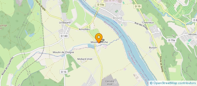 localisation de l'entreprise IN'OVE à BOUVESSE-QUIRIEU