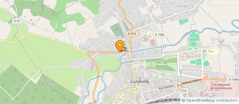 localisation de l'entreprise IN'PHENIX  LUNEVILLE