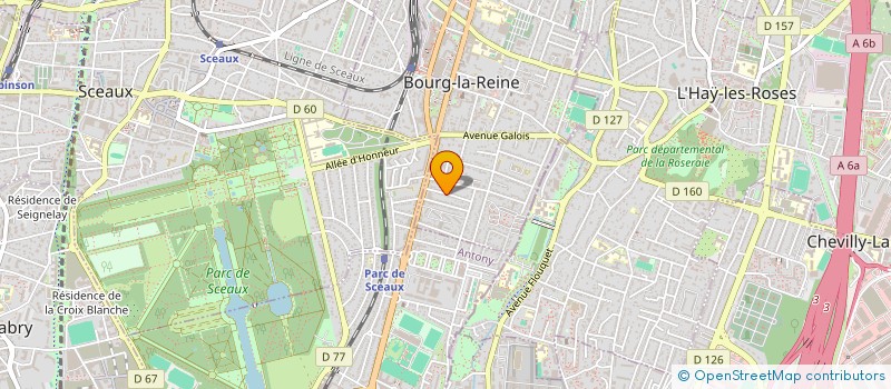 localisation de l'entreprise IN'PULSE à BOURG-LA-REINE