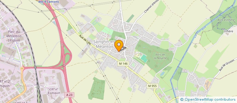 localisation de l'entreprise IN'PULSE DAF à SAINGHIN-EN-MELANTOIS