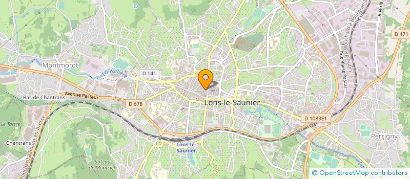 localisation de l'entreprise IN'SCENE à LONS-LE-SAUNIER