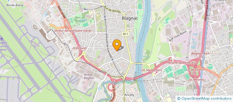 localisation de l'entreprise IN SIDE à BLAGNAC
