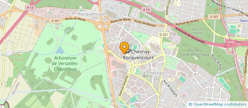 localisation de l'entreprise IN SIGMA ORGANISATION  LE CHESNAY-ROCQUENCOURT