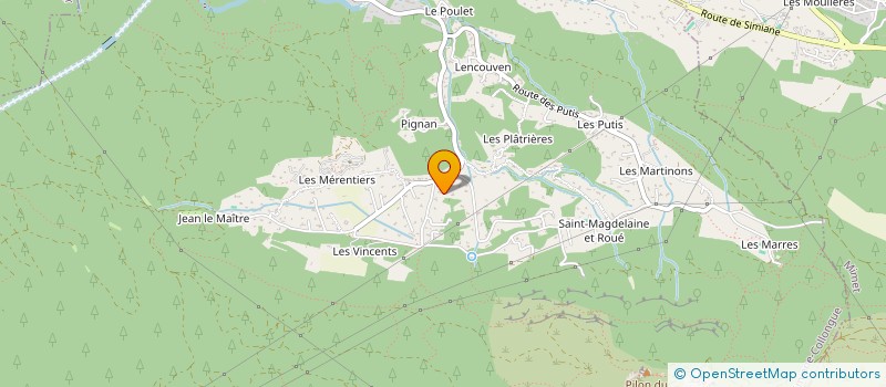 localisation de l'entreprise IN SILICO  SIMIANE-COLLONGUE