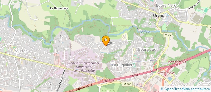 localisation de l'entreprise IN SITU à ORVAULT