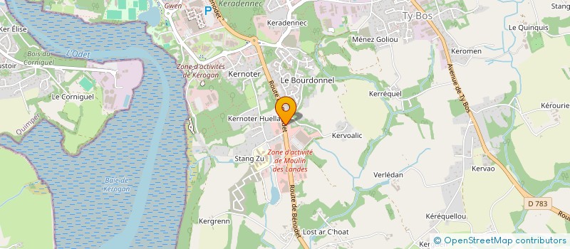 localisation de l'entreprise IN SITU SCOARNEC WARSZA à QUIMPER