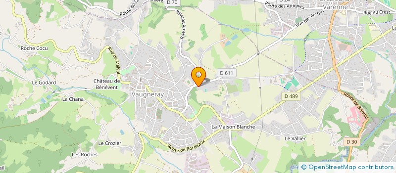 localisation de l'entreprise IN SITUO  VAUGNERAY