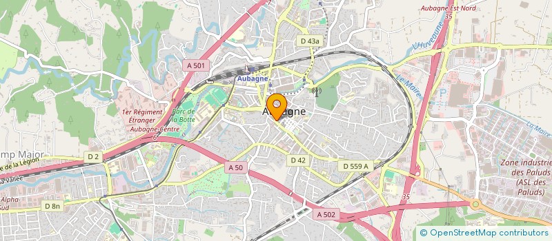 localisation de l'entreprise IN-STEP à AUBAGNE