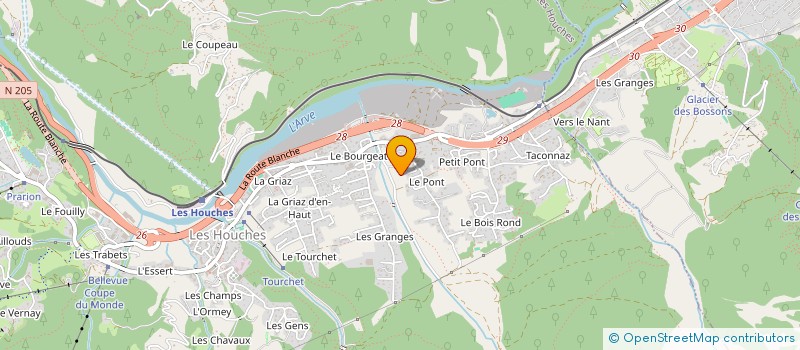 localisation de l'entreprise IN-TECH CONSTRUCTIONS METALLIQUES  LES HOUCHES