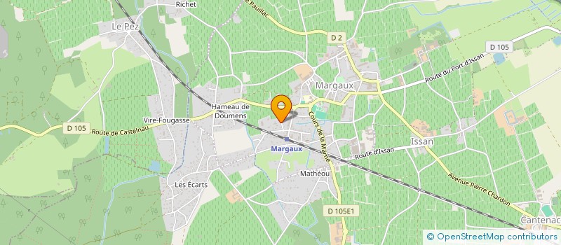 localisation de l'entreprise IN&TECH SERVICES  MARGAUX-CANTENAC