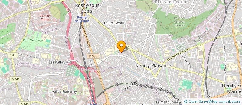 localisation de l'entreprise IN TEMPO à ROSNY-SOUS-BOIS